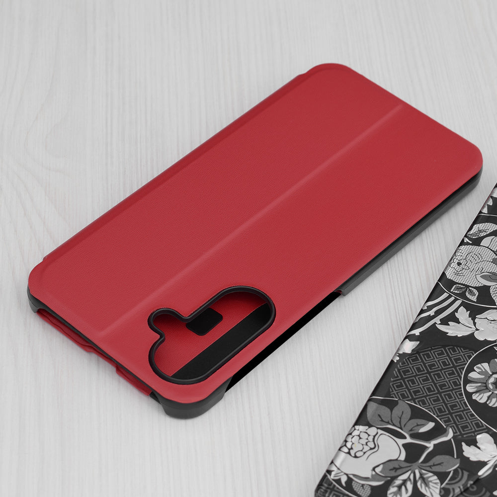 Custodia per Samsung Galaxy A56 A566, Techsuit, eFold, Rossa