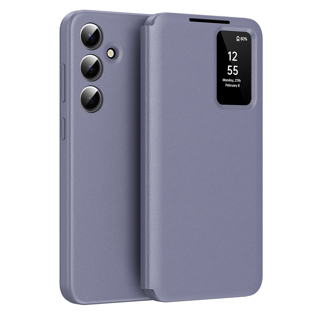 Custodia per Samsung Galaxy A56 A566, Techsuit, SmartView, Viola
