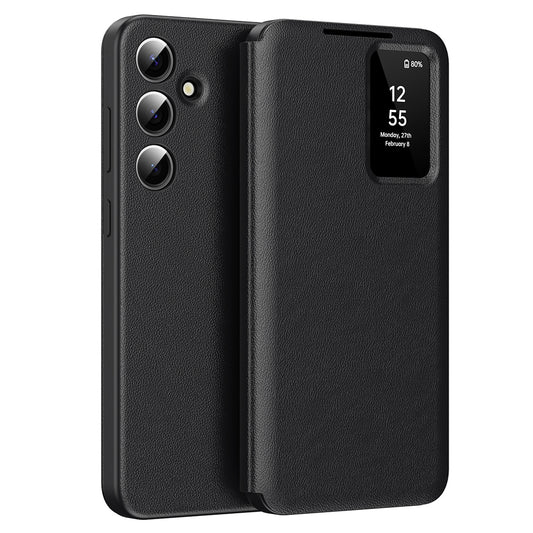 Custodia per Samsung Galaxy A56 A566, Techsuit, SmartView, Nera
