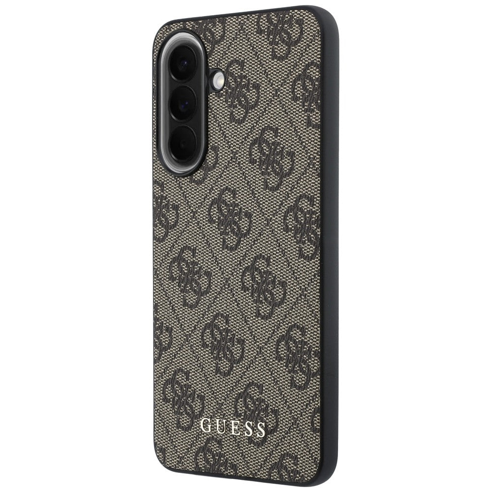 Custodia per Samsung Galaxy A57 5G, Guess, 4G Classic Logo Charm, Marrone