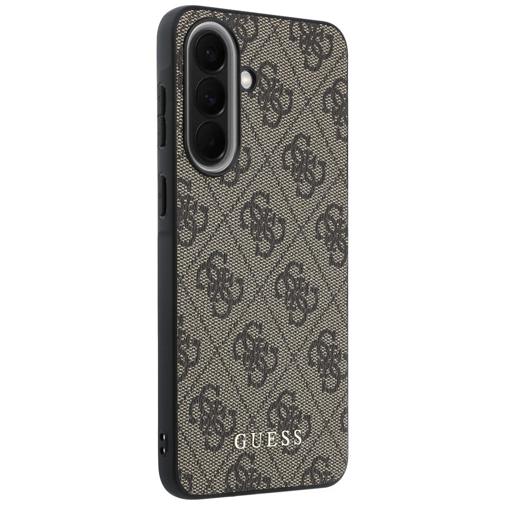 Custodia per Samsung Galaxy A57 5G, Guess, 4G Classic Logo Charm, Marrone
