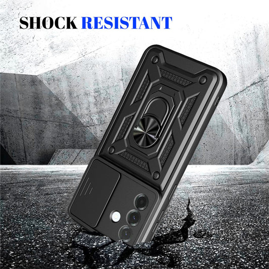 Custodia per Samsung Galaxy A57 5G, Techsuit, CamShield, Rosa Dorato