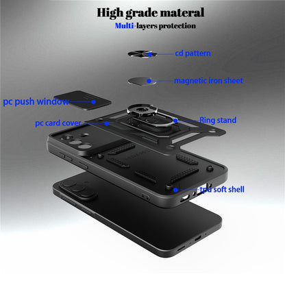 Custodia per Samsung Galaxy A57 5G, Techsuit, CamShield, Rosa Dorato