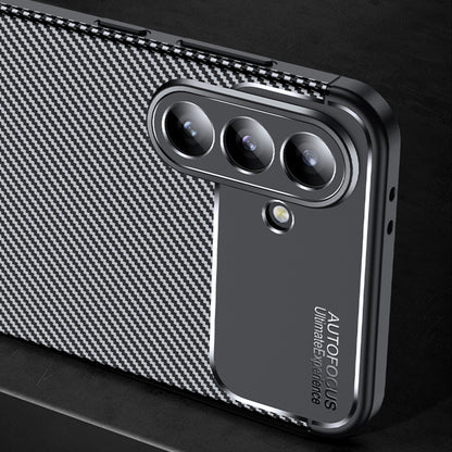 Custodia per Samsung Galaxy A57 5G, Techsuit, CarbonFiber, Nera