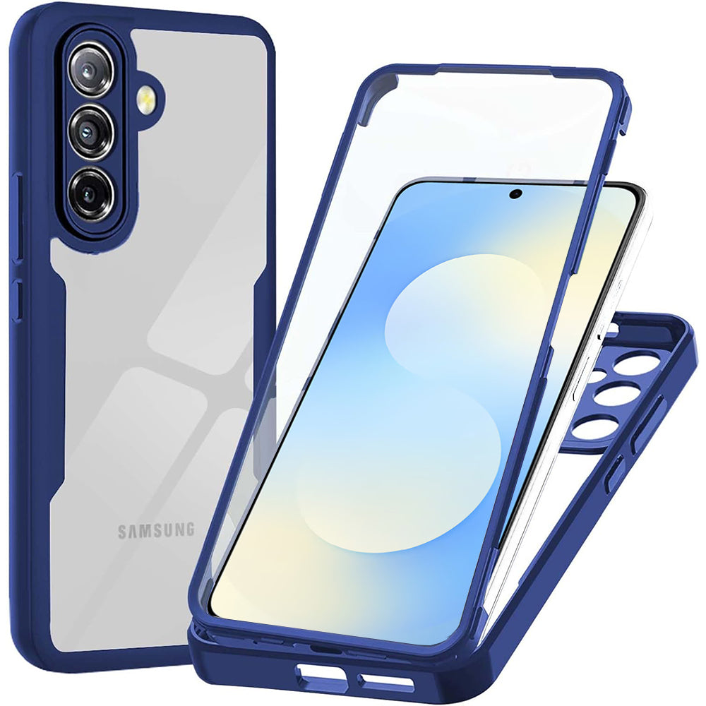 Custodia per Samsung Galaxy A57 5G, Techsuit, ColorVerse 360, Blu