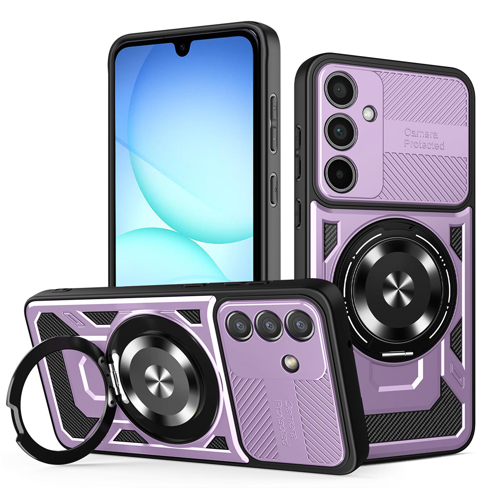 Custodia per Samsung Galaxy A57 5G, Techsuit, RuggedCam, Viola