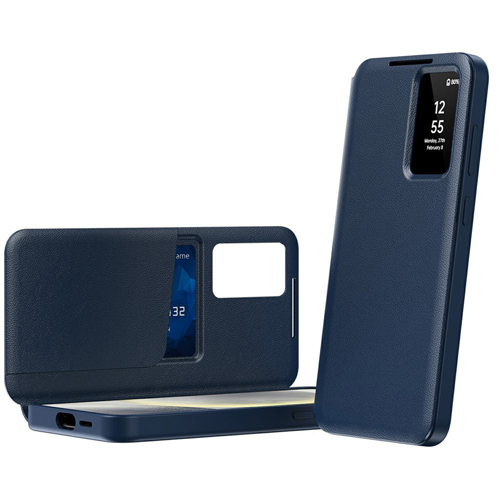 Custodia per Samsung Galaxy A57 5G, Techsuit, SmartView, Blu