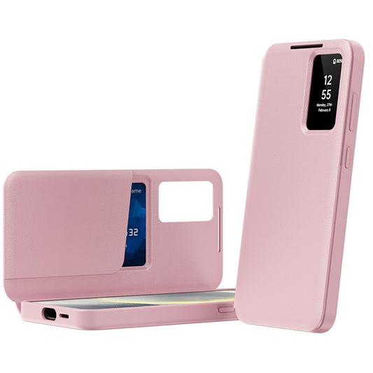 Custodia per Samsung Galaxy A57 5G, Techsuit, SmartView, Rosa