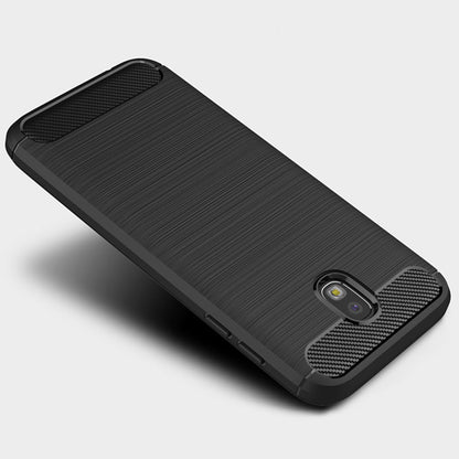 Custodia per Samsung Galaxy J5 (2017) J530, Techsuit, Carbonio, Nera