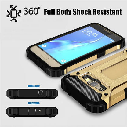 Custodia per Samsung Galaxy J5 J500, Techsuit, Hybrid Armor, Nera