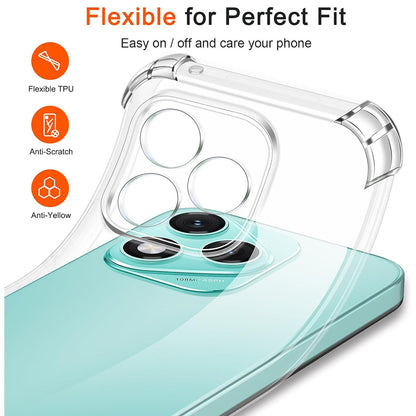 Custodia per Samsung Galaxy M56 M566, Techsuit, Shockproof Clear, Trasparente
