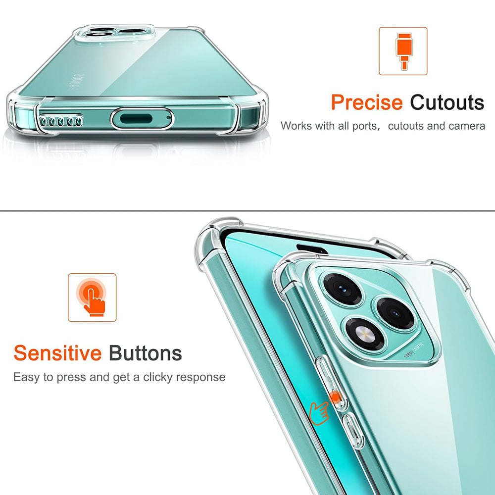 Custodia per Samsung Galaxy M56 M566, Techsuit, Shockproof Clear, Trasparente