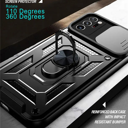 Case for Samsung Galaxy Note 20 Ultra 5G N986 / Note 20 Ultra N985, Techsuit, CamShield, Black