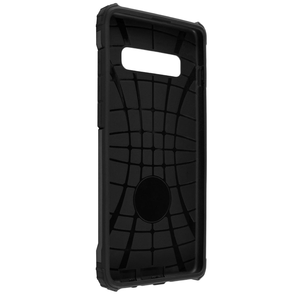 Custodia per Samsung Galaxy S10+ G975, Techsuit, Hybrid Armor, Nera