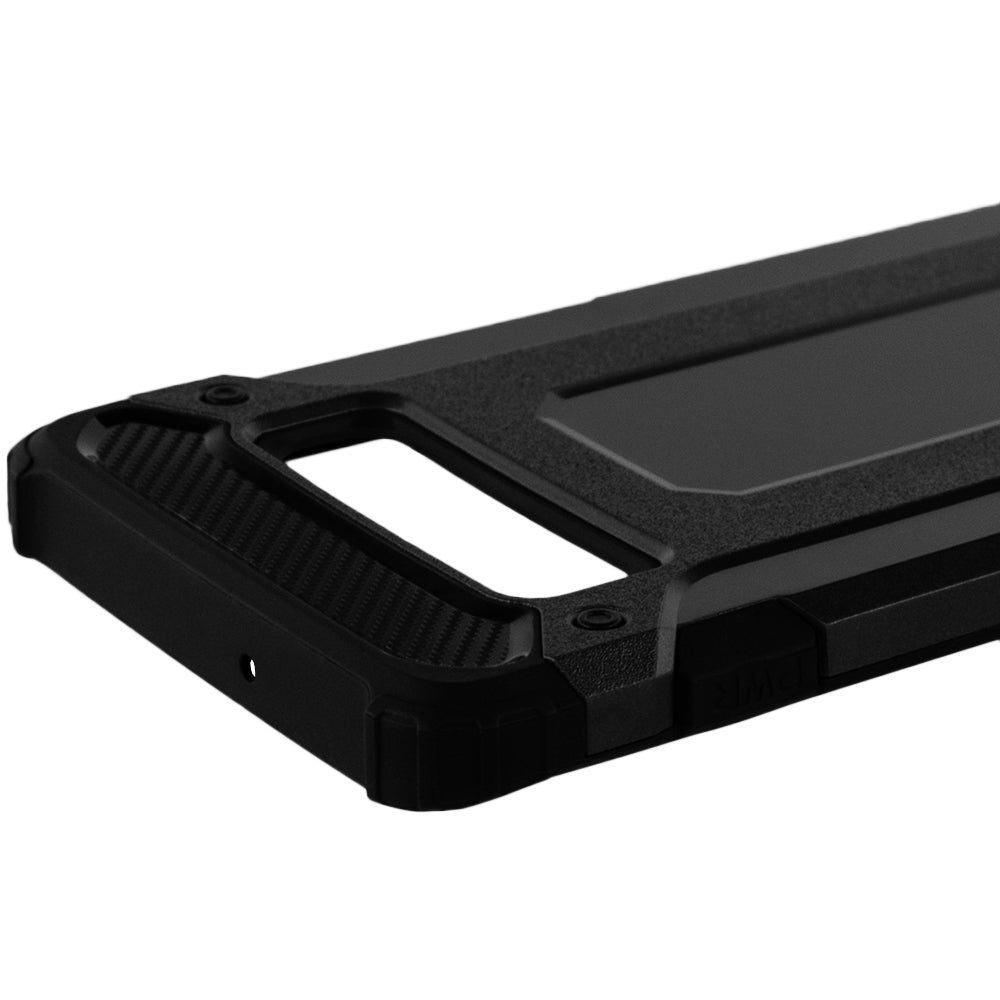 Custodia per Samsung Galaxy S10+ G975, Techsuit, Hybrid Armor, Nera