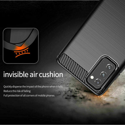 Custodia per Samsung Galaxy S20 FE 2022 G781 / S20 FE 5G G781 / S20 FE G780, Techsuit, Carbonio, Nera