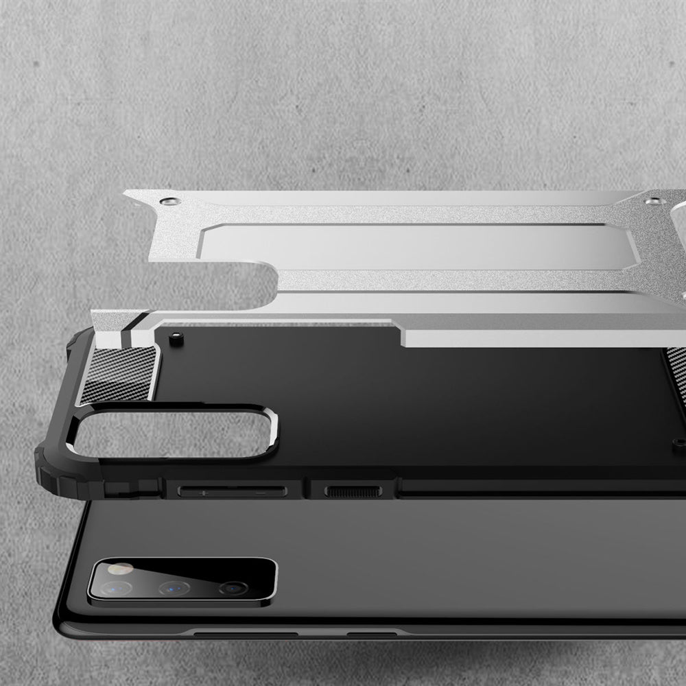 Case for Samsung Galaxy S20 FE 2022 G781 / S20 FE 5G G781 / S20 FE G780, Techsuit, Hybrid Armor, Black