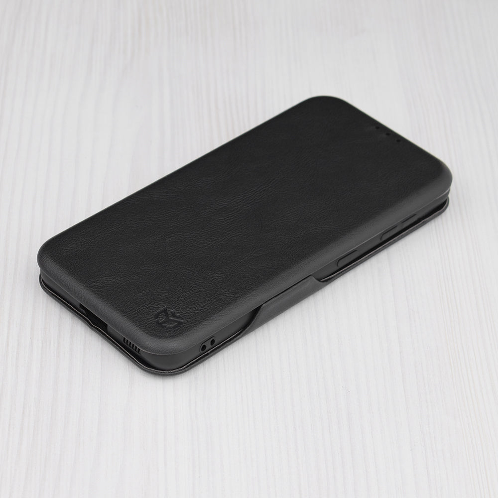 Custodia per Samsung Galaxy S21 5G G991, Techsuit, Safe Wallet Plus, Nera