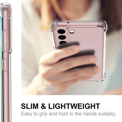 Custodia per Samsung Galaxy S21 5G G991, Techsuit, Shockproof Clear, Trasparente