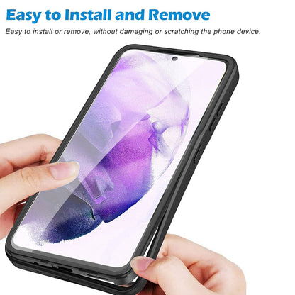 Custodia per Samsung Galaxy S21 FE 5G G990, Techsuit, ColorVerse 360, Nera