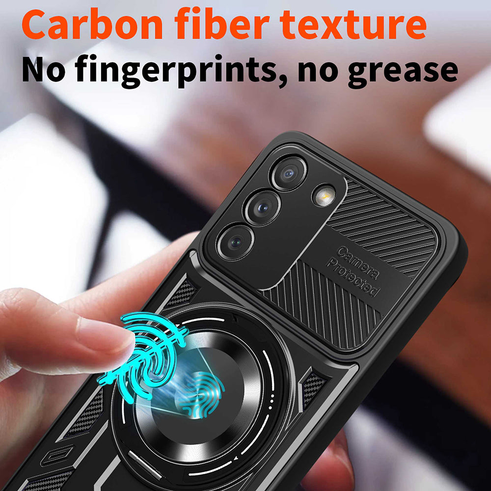 Custodia per Samsung Galaxy S21 FE 5G G990, Techsuit, RuggedCam, Nera