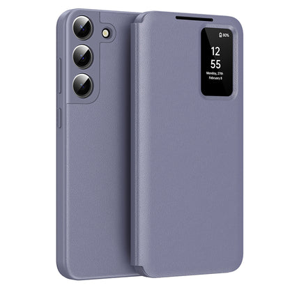Custodia per Samsung Galaxy S22 5G S901, Techsuit, SmartView, Viola