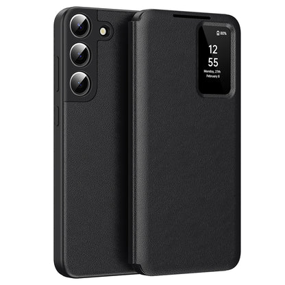 Custodia per Samsung Galaxy S22 5G S901, Techsuit, SmartView, Nera