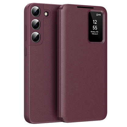 Custodia per Samsung Galaxy S22+ 5G S906, Techsuit, SmartView, Rossa