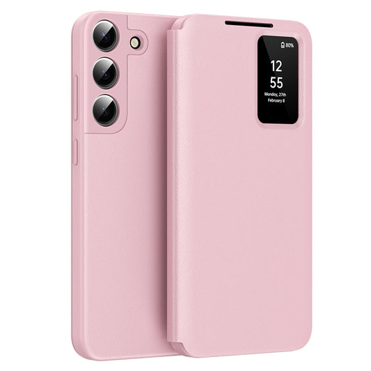 Custodia per Samsung Galaxy S22+ 5G S906, Techsuit, SmartView, Rosa