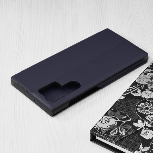 Custodia per Samsung Galaxy S22 Ultra 5G S908, Techsuit, eFold, Blu Scuro