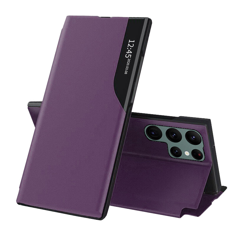 Custodia per Samsung Galaxy S22 Ultra 5G S908, Techsuit, eFold, Viola