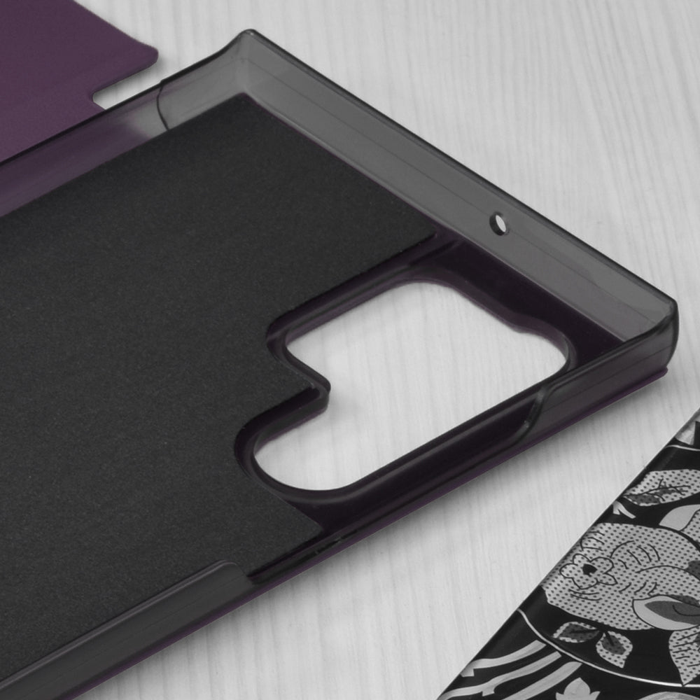 Custodia per Samsung Galaxy S22 Ultra 5G S908, Techsuit, eFold, Viola