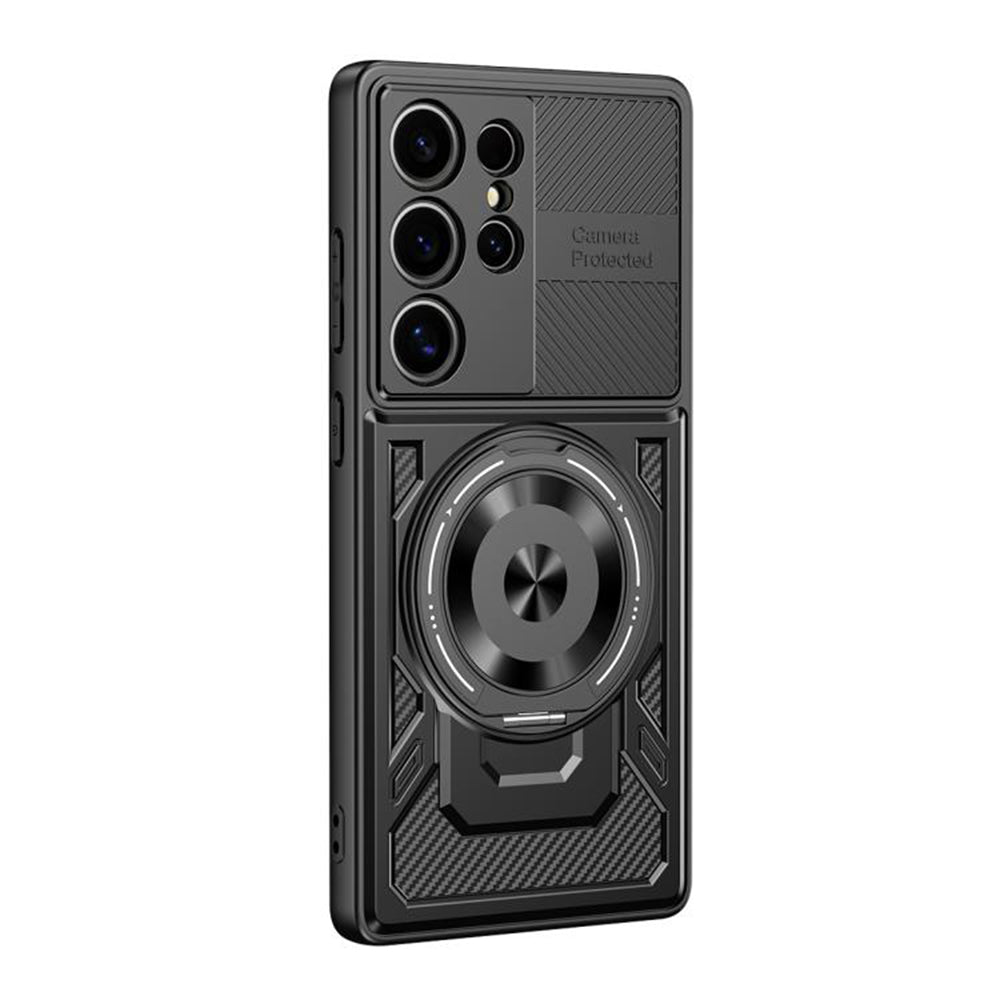 Case for Samsung Galaxy S22 Ultra 5G S908, Techsuit, RuggedCam, Black