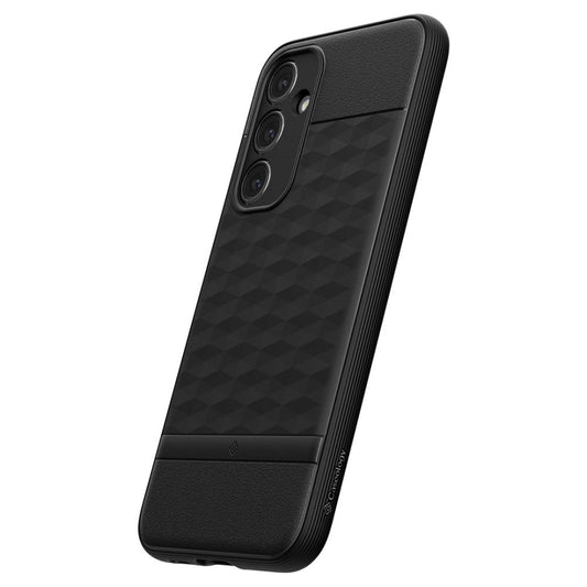 Custodia per Samsung Galaxy S23 FE S711, Spigen, Caseology Parallax, Nera Opaca