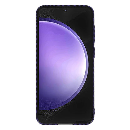 Custodia per Samsung Galaxy S23 FE S711, Techsuit, Carbonite FiberShell, Viola