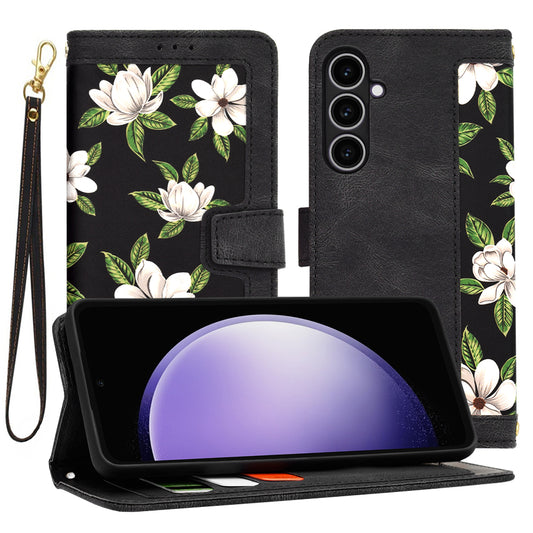 Custodia per Samsung Galaxy S23 FE S711, Techsuit, FlipCraft, Nera