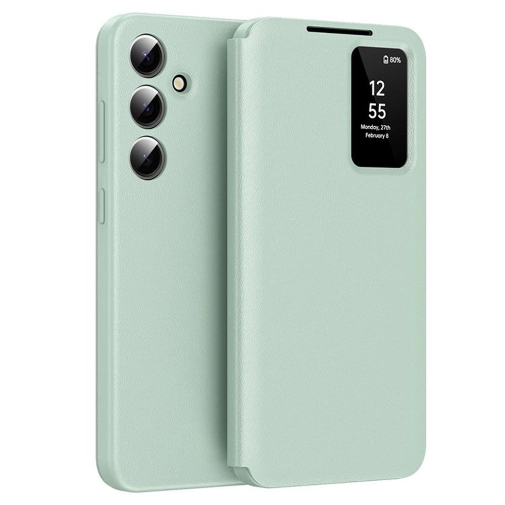 Custodia per Samsung Galaxy S23 FE S711, Techsuit, SmartView, Verde