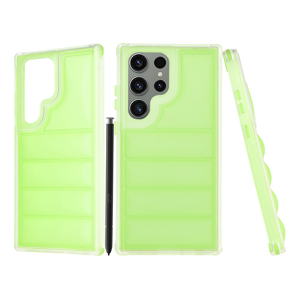 Custodia per Samsung Galaxy S23 FE S711, Techsuit, Wave Shield, Verde