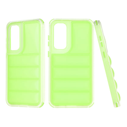 Custodia per Samsung Galaxy S23 FE S711, Techsuit, Wave Shield, Verde