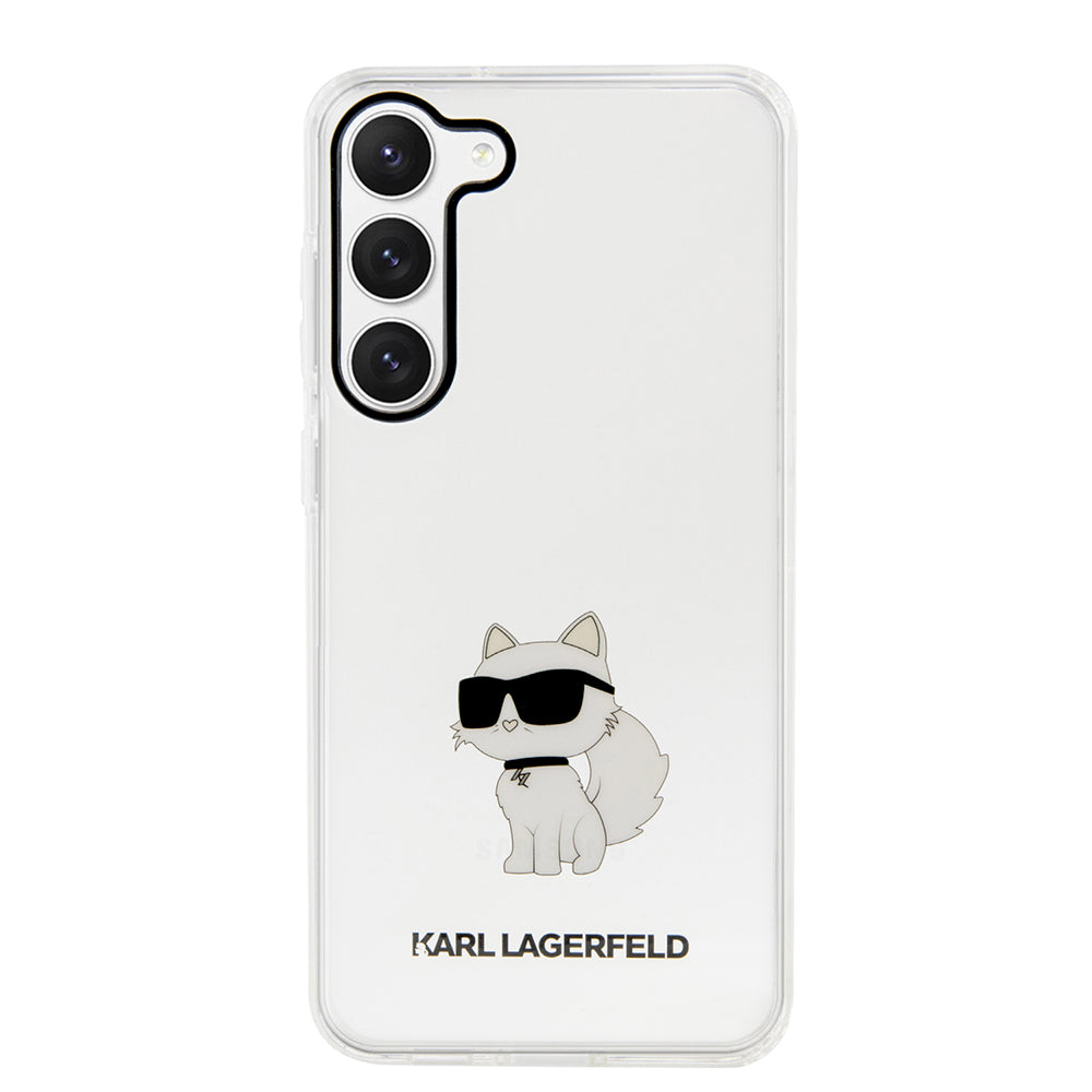 Case for Samsung Galaxy S23+ S916, Karl Lagerfeld, Ikonik Choupette, Transparent