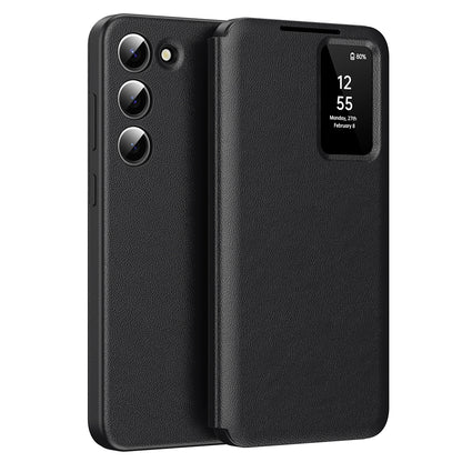 Custodia per Samsung Galaxy S23+ S916, Techsuit, SmartView, Nera