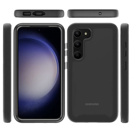 Custodia per Samsung Galaxy S23 S911, Techsuit, Defense360 Pro, Nera