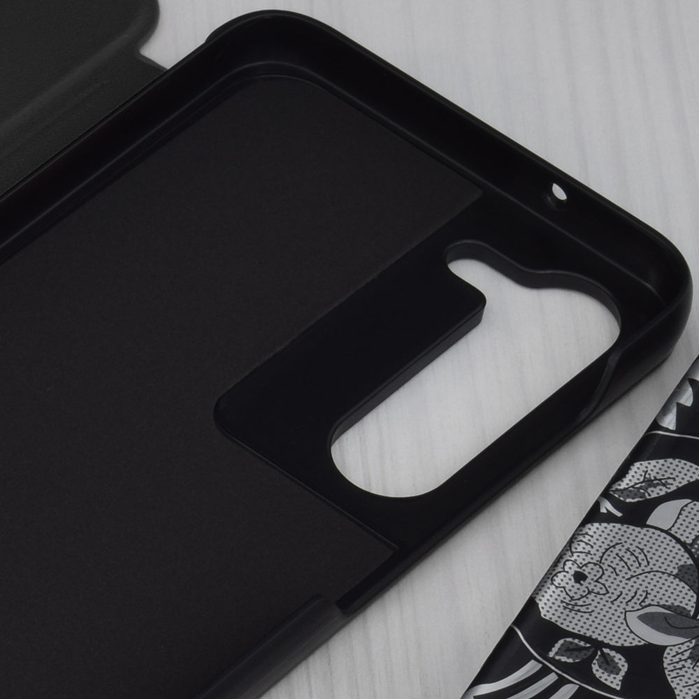Custodia per Samsung Galaxy S23 S911, Techsuit, eFold, Nera