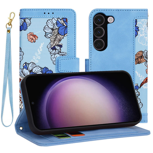 Custodia per Samsung Galaxy S23 S911, Techsuit, FlipCraft, Blu