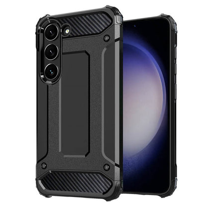 Custodia per Samsung Galaxy S23 S911, Techsuit, Hybrid Armor, Nera