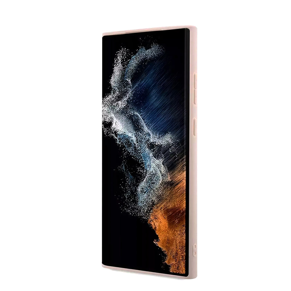 Custodia per Samsung Galaxy S23 Ultra S918, Guess, 4G Big Logo, Rosa