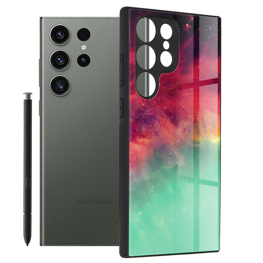 Custodia per Samsung Galaxy S23 Ultra S918, Techsuit, Glaze, Turchese