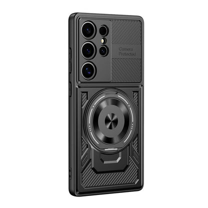 Custodia per Samsung Galaxy S23 Ultra S918, Techsuit, RuggedCam, Nera