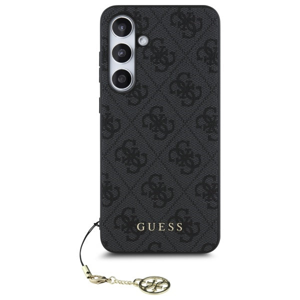 Custodia per Samsung Galaxy S24 FE S721, Guess, 4G Charm, Grigio