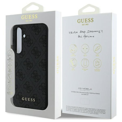 Custodia per Samsung Galaxy S24 FE S721, Guess, 4G Charm, Grigio